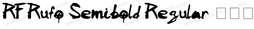 RF Rufo Semibold Regular字体转换